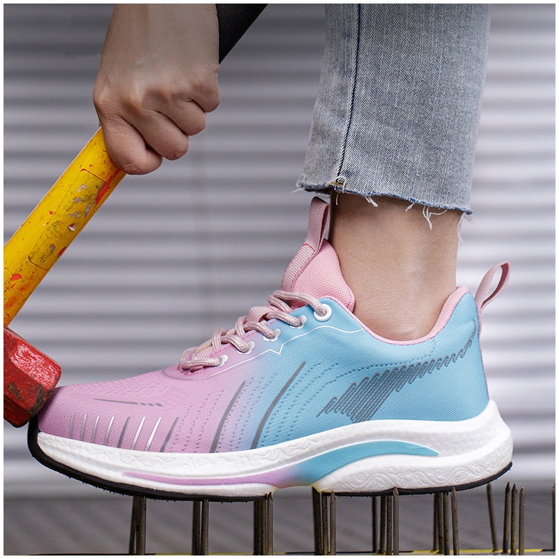 Sneakers Fashion Women - damesmode ademende werkschoenen met stalen neus