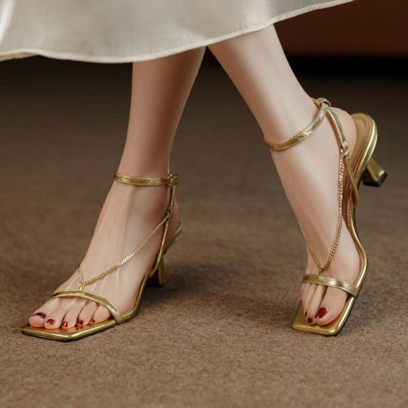 Women'S Fashion Q - Nieuwe zomermode vierkante teen dames sandalen
