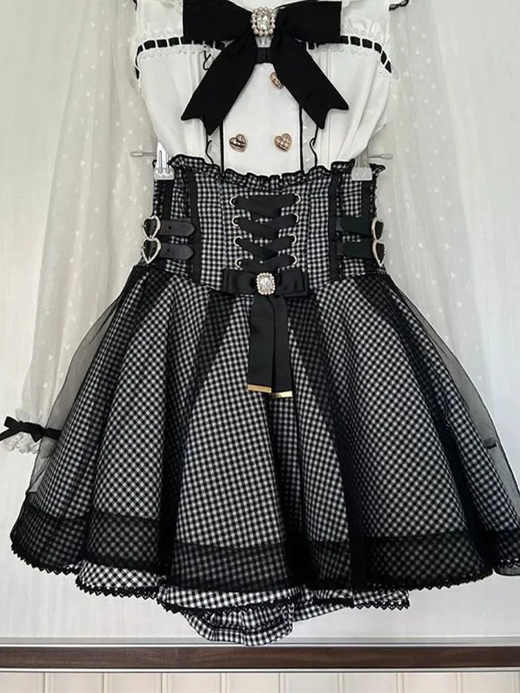 Women'S Y2K Fashion Aesthetic - Nieuwe Esthetische Japanse Zoete 2-delige Set
