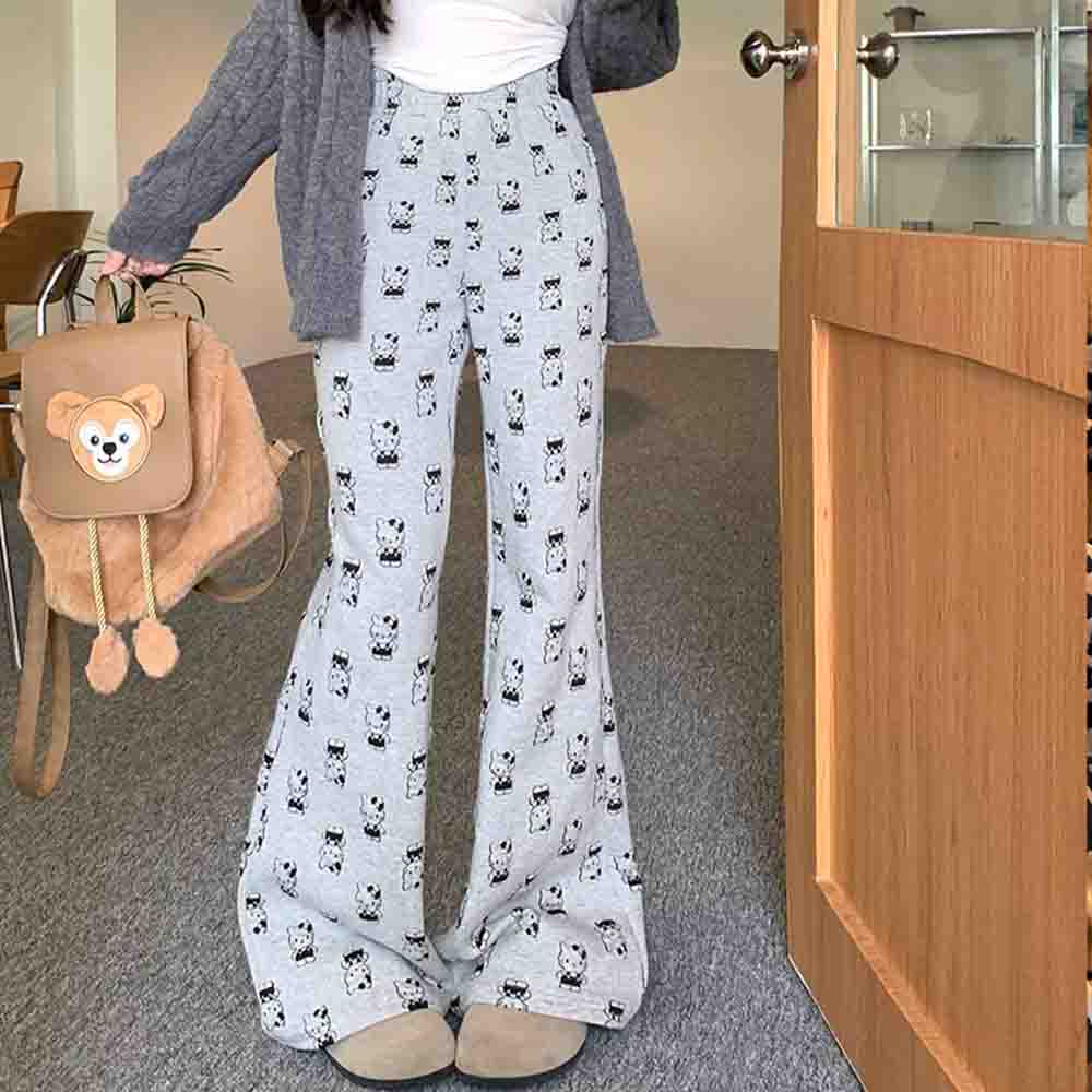 Women'S Fashion Trousers - Sanrio Hello Kitty Broek Y2K Kawaii