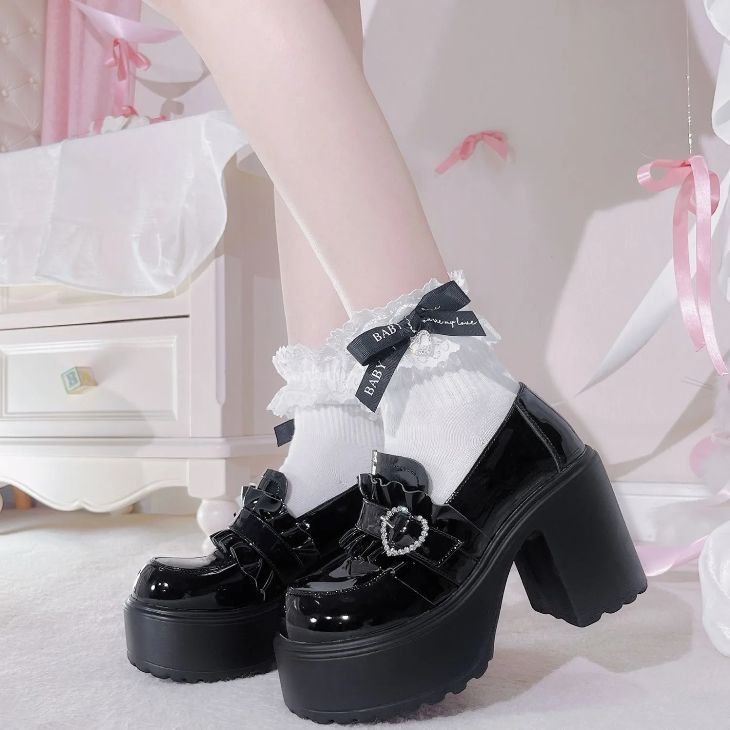 Women Fashion Trend 2025 - Dikke Bodem Mary Jane Kleine Lederen