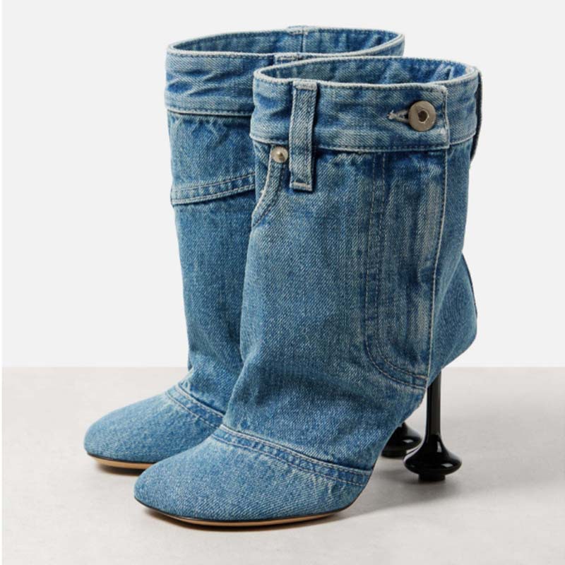 Women'S Fashion Trousers - Lente Herfst Nieuwe Onregelmatige Hak Denim