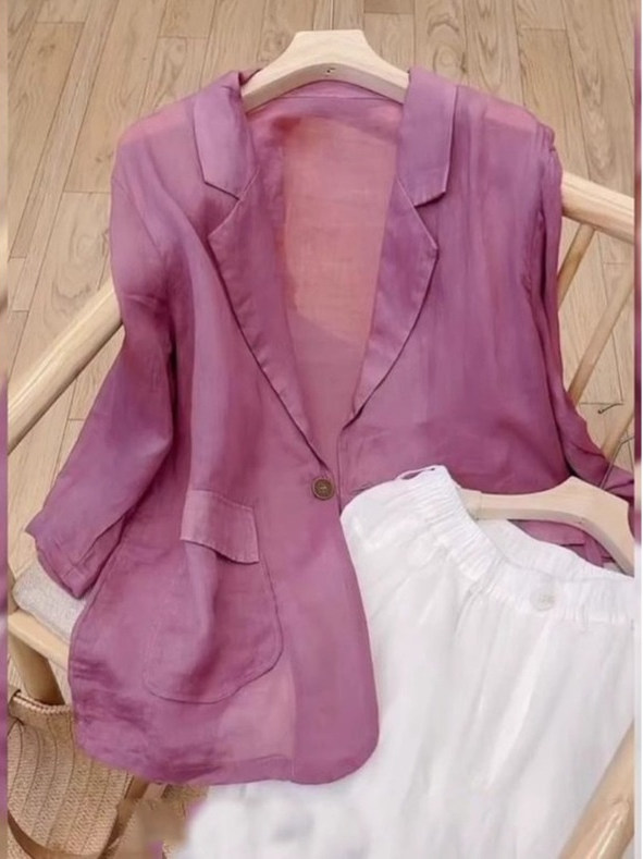 Blazer Women Oversized - Elegante casual dameskostuumjas 2026 Nieuw shirt