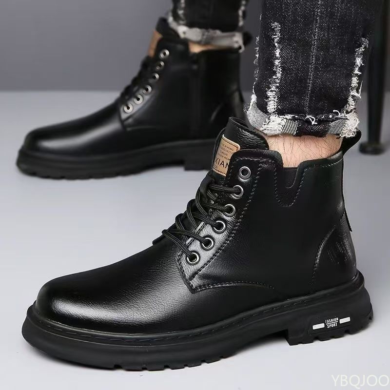 Women Fashion Trend 2025 - Modieuze, veelzijdige lente-herfst nieuwe hoge herenschoenen,