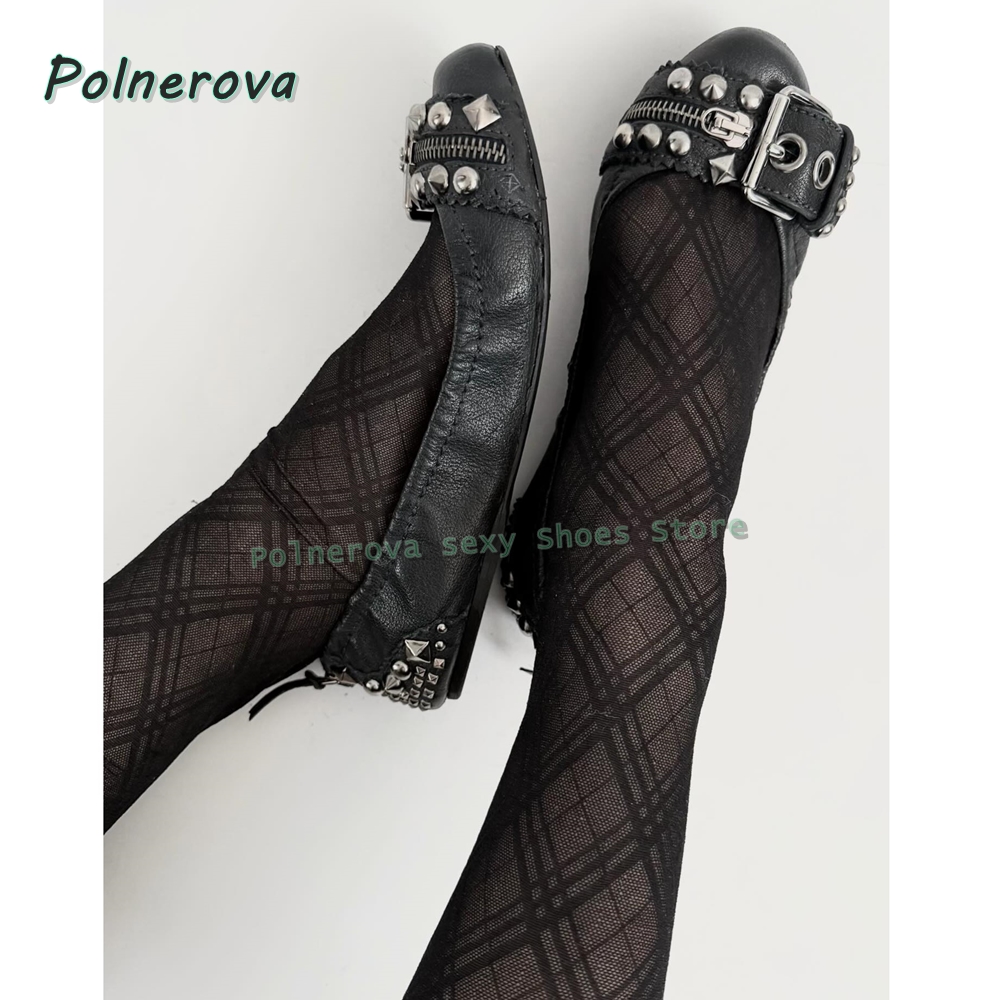 Women Fashion Trend 2026 - Klinknagelriemgesp Mary Jane schoenen spitse neus