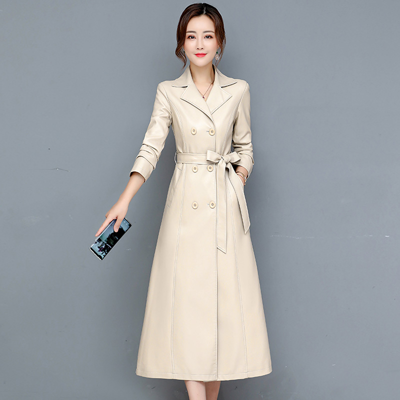 Women'S Fashion Leather Jacket - M-7XL Nieuw Vrouwen Schapenvacht jas Voorjaar