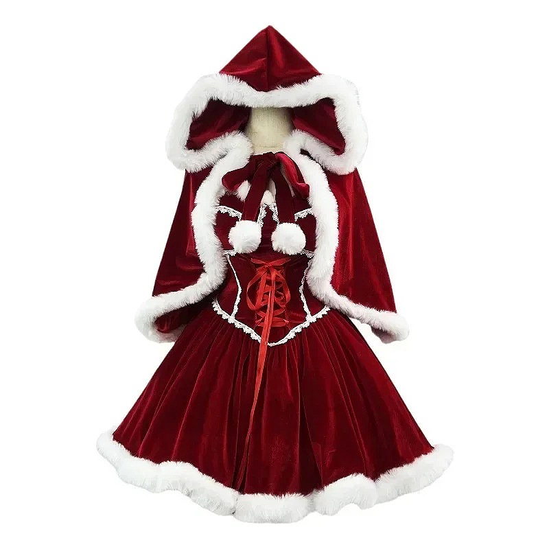 Women Fashion Reddit - Nieuwjaar Rode Jurk Mantel Cosplay Plus