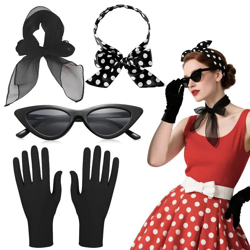 Women'S Fashion Of The 50S - Jaren '50 Retro Kostuum Accessoires Dames