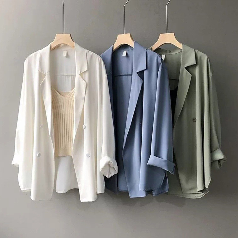Blazer Women Oversized - Dames lente zomer dons chiffon blouse