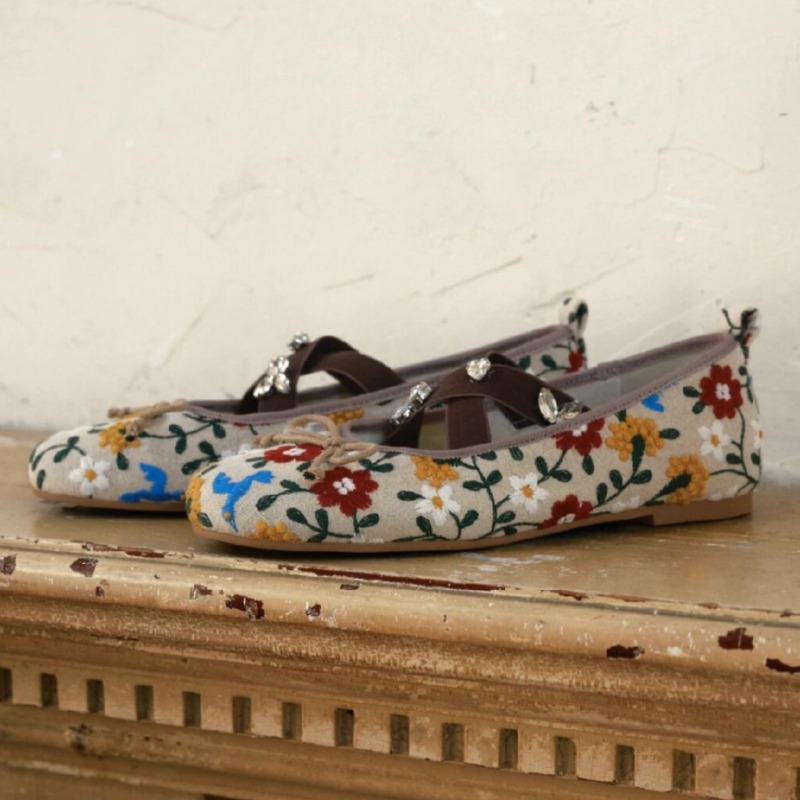 Borduren Bloem Ballet Flats Vr - Women'S Fashion Brands recensie en prijs