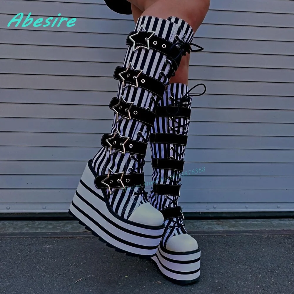 Ronde neus Platform Witte en z - Women'S Fashion Winter 2026 recensie en prijs