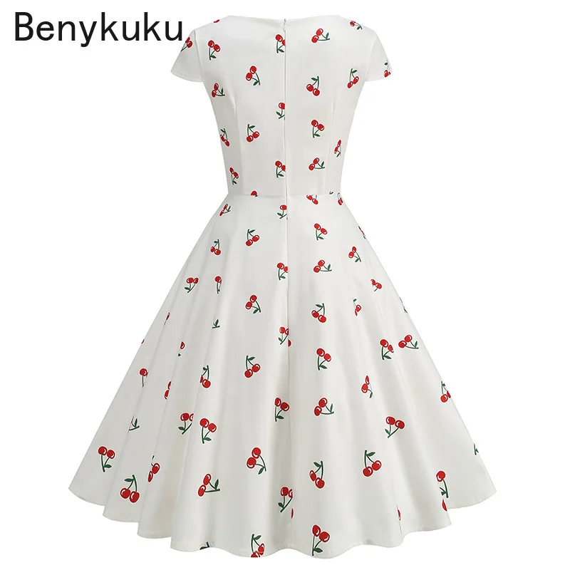 Print Cherry Zonnebloem 50s 60 - Women'S Fashion Of The 50S recensie en prijs