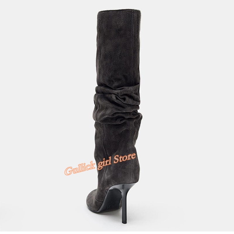 Suède slouchy kniehoge laarzen - Women'S Fashion Winter 2026 recensie en prijs