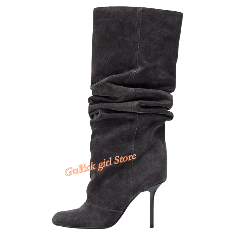 Suède slouchy kniehoge laarzen - Women'S Fashion Winter 2026 recensie en prijs