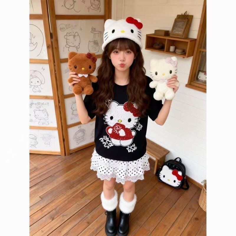 Leuke Korte Mouwen Hello Kitty - Women Fashion Styles recensie en prijs