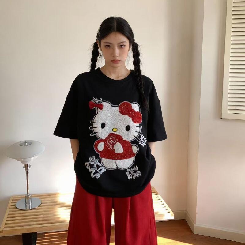 Leuke Korte Mouwen Hello Kitty - Women Fashion Styles recensie en prijs