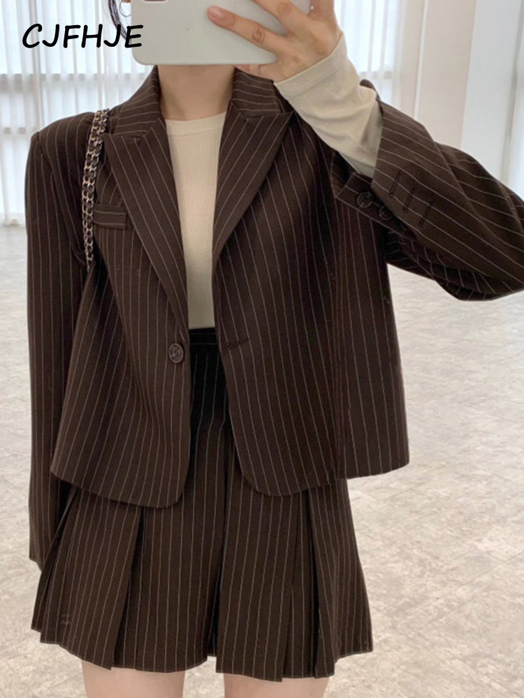 Cjfhje Fashion Streep Blazer D - Women'S Fashion Leather Jacket recensie en prijs