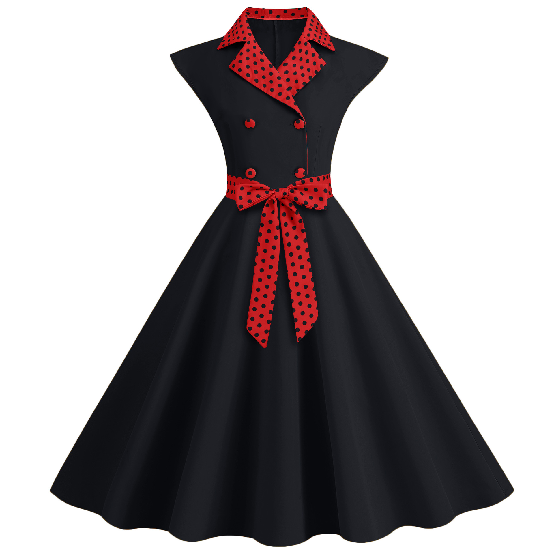 Vrouwen Elegante Polka Dot Ged - Women'S Fashion Of The 50S recensie en prijs