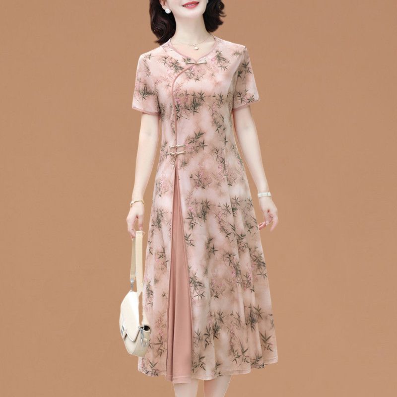 Elegante jurk met korte mouwen - Women Fashion Over 60 recensie en prijs