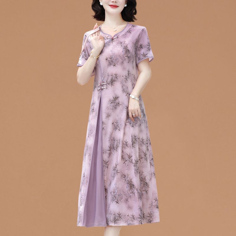 Elegante jurk met korte mouwen - Women Fashion Over 60 recensie en prijs