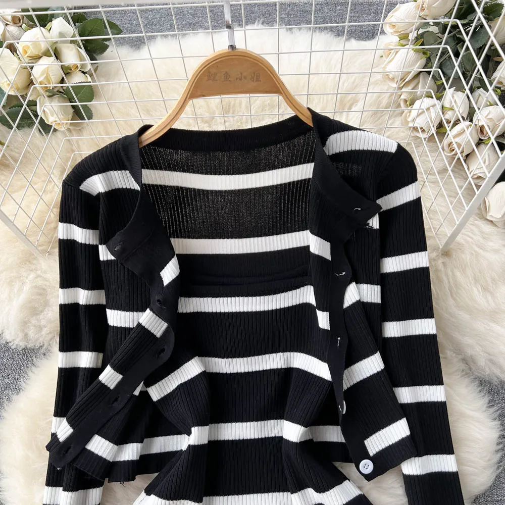Koreaanse zoete hit kleur patc - Longline Cardigan Knit recensie en prijs
