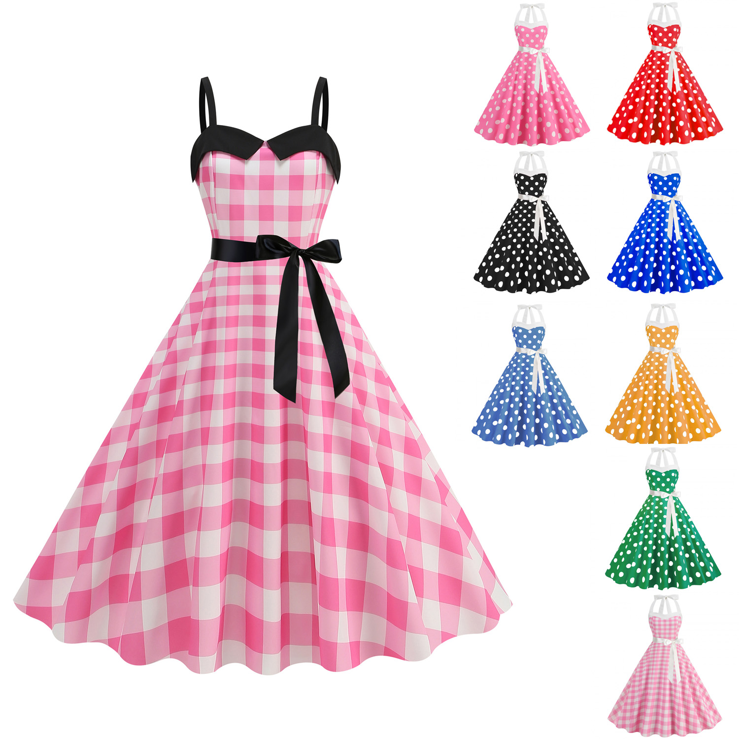 Elegante Dames Polka Dot Jurk  - Women'S Fashion Of The 50S recensie en prijs