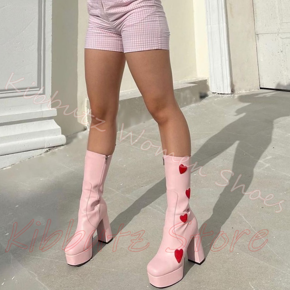 Hartvormige platformlaarzen to - Women'S Y2K Fashion Aesthetic recensie en prijs