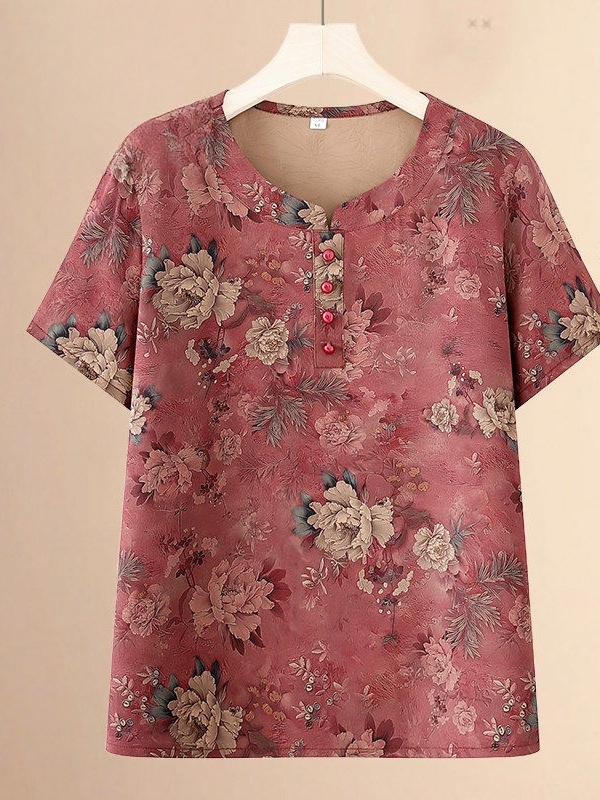 Zomermode T-shirt met ronde ha - Women Fashion Over 60 recensie en prijs