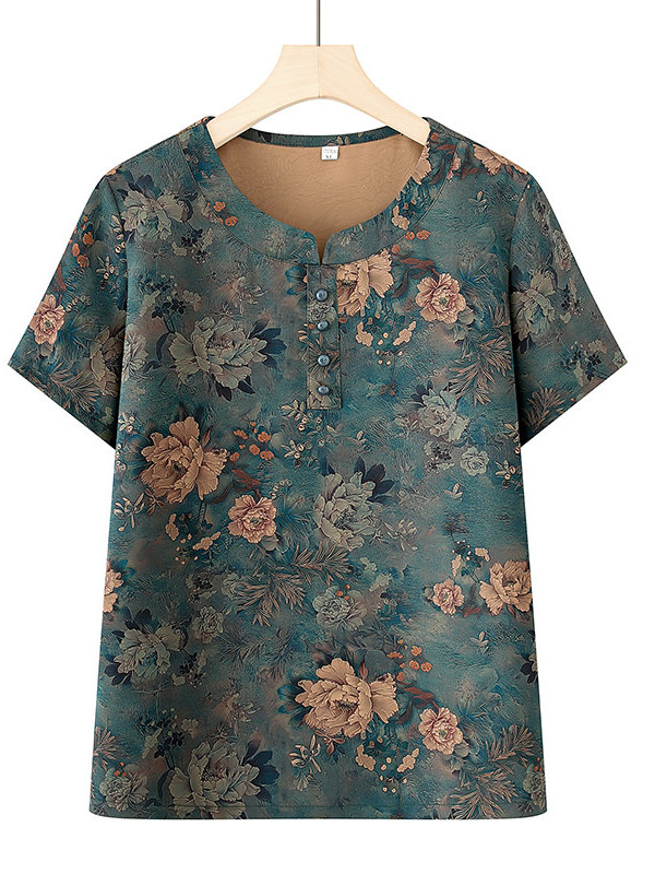 Zomermode T-shirt met ronde ha - Women Fashion Over 60 recensie en prijs