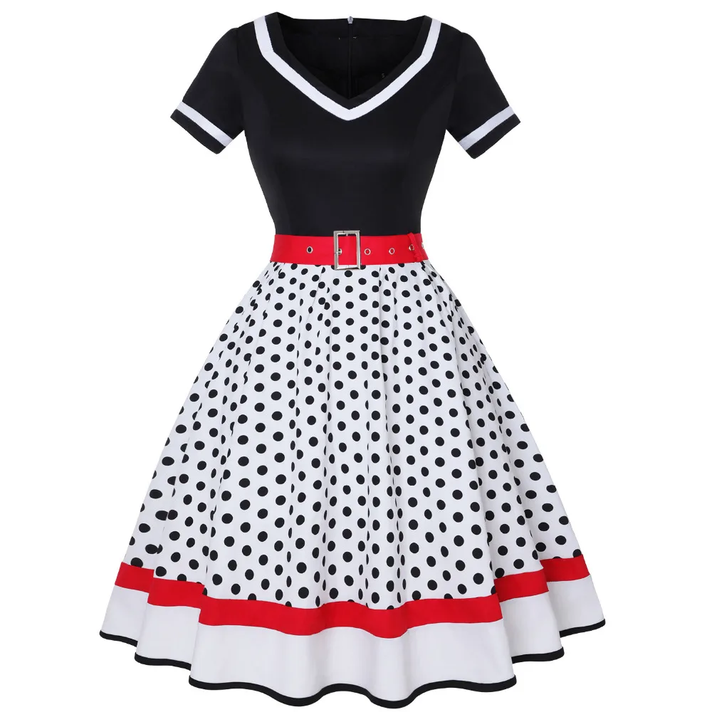 Vintage V-hals korte mouw swin - Women'S Fashion Of The 50S recensie en prijs
