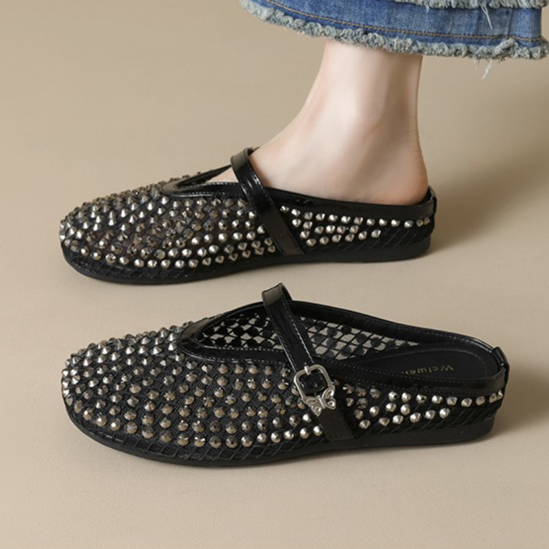 Mesh Strass Merk Slippers Vrou - Women'S Fashion Brands recensie en prijs