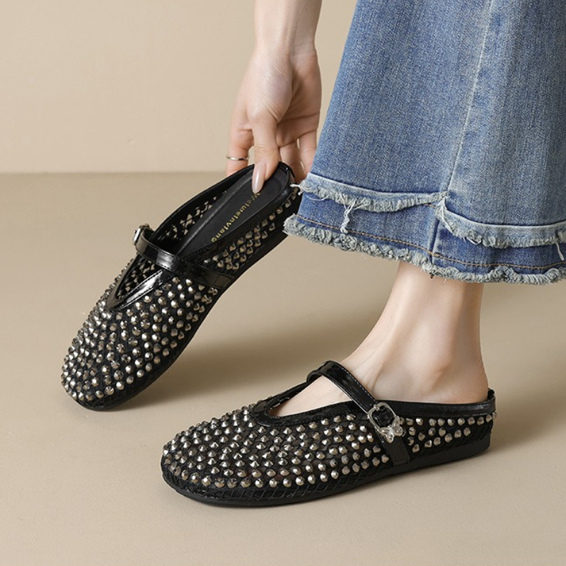 Mesh Strass Merk Slippers Vrou - Women'S Fashion Brands recensie en prijs