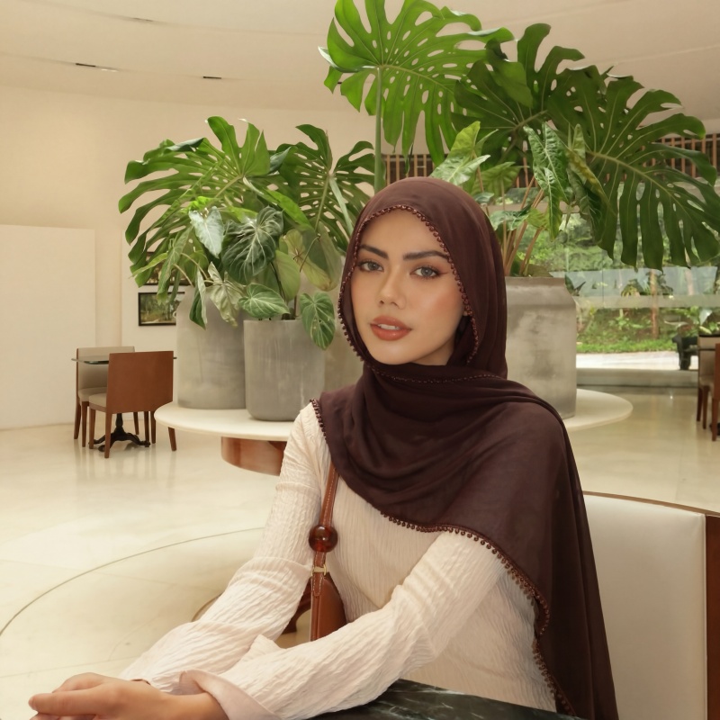 Chiffon moslim hijab delicate  - Women Fashion Wear recensie en prijs