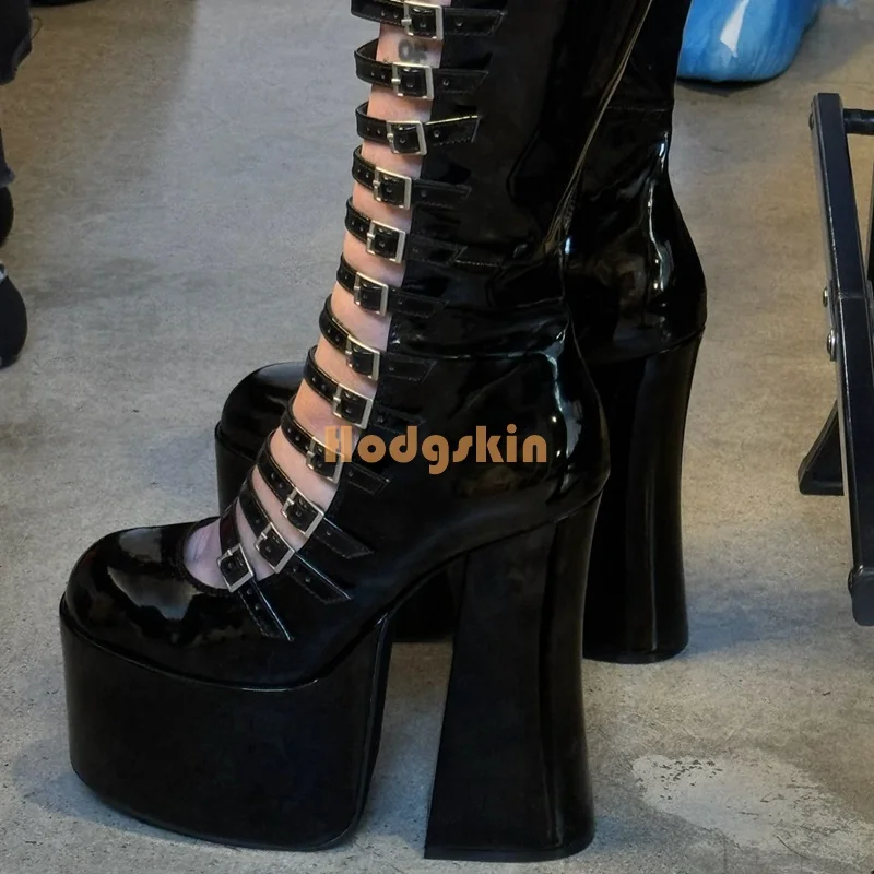 Gotische zwarte platformlaarze - Women'S Fashion Winter 2026 recensie en prijs