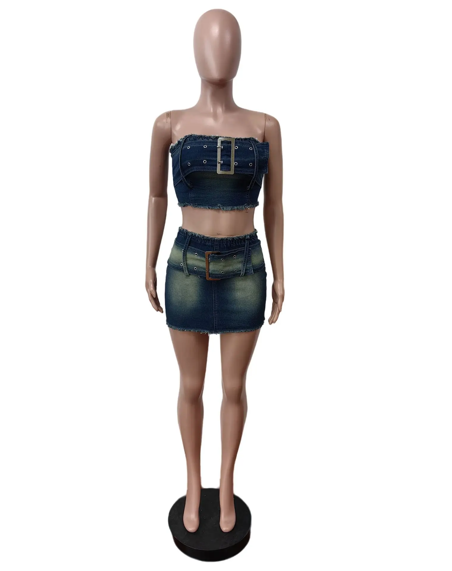 Denim 2-delige sets dames kort - Denim Shorts Women recensie en prijs