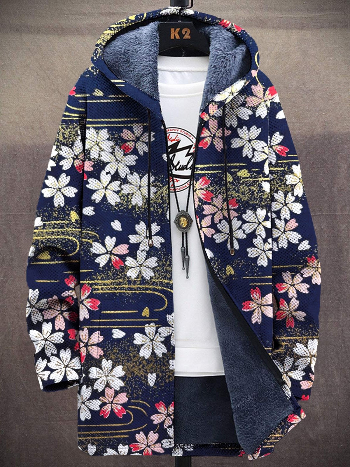Unisex kleurrijke bloemenprint - Longline Cardigan Knit recensie en prijs