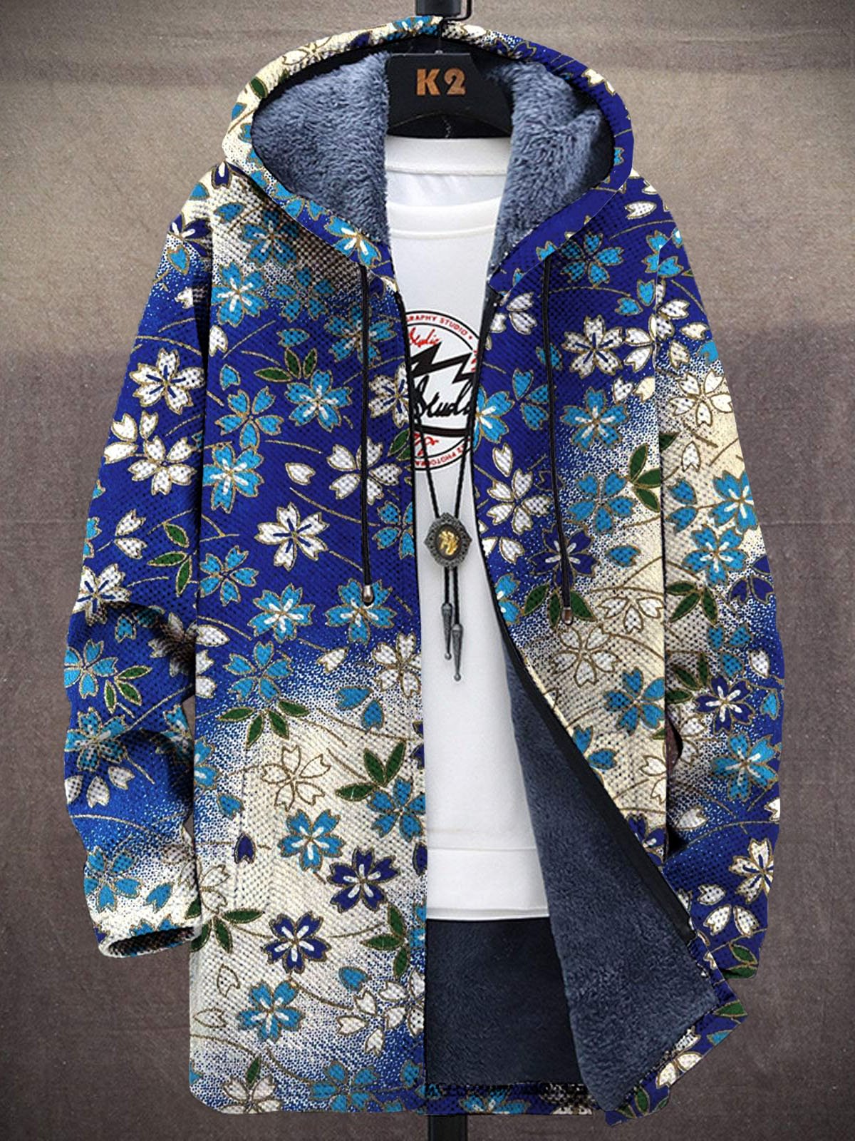 Unisex kleurrijke bloemenprint - Longline Cardigan Knit recensie en prijs