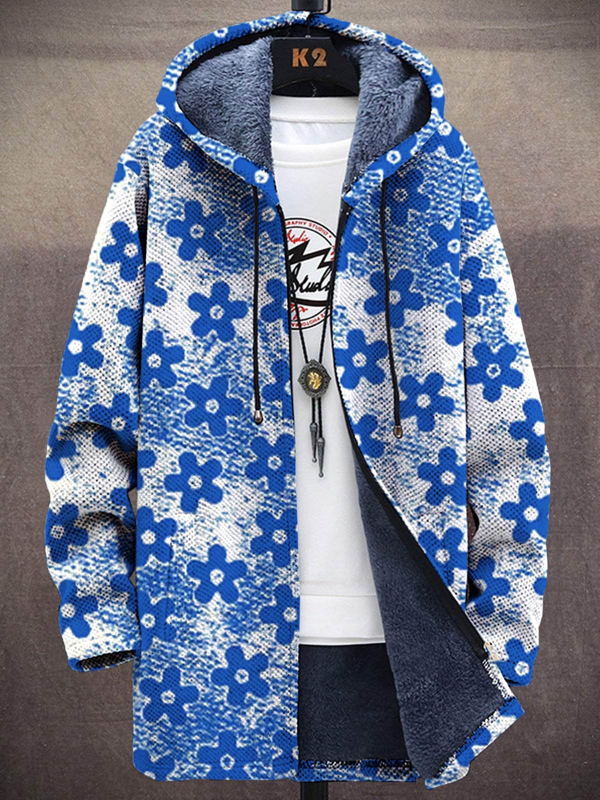 Unisex kleurrijke bloemenprint - Longline Cardigan Knit recensie en prijs