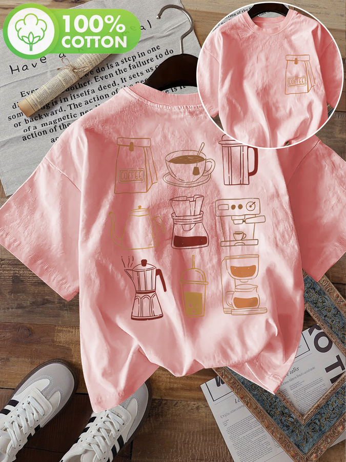 T-shirt met korte mouwen en ro - Women Fashion Trend 2025 recensie en prijs