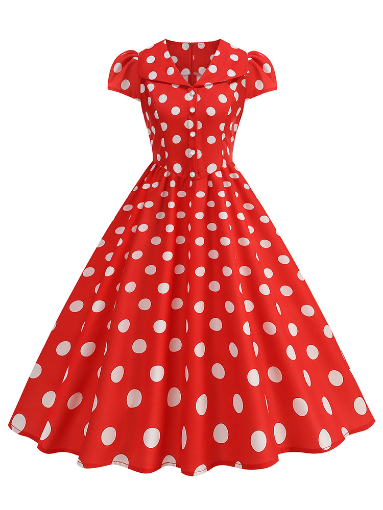 Dames zomerjurk met stippen, j - Women'S Fashion Of The 50S recensie en prijs