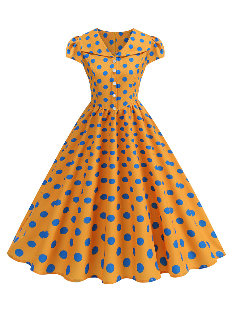 Dames zomerjurk met stippen, j - Women'S Fashion Of The 50S recensie en prijs