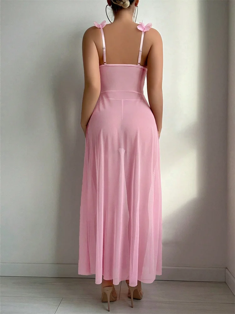 Roze bloemenkant doorzichtige  - Women'S Fashion Line recensie en prijs