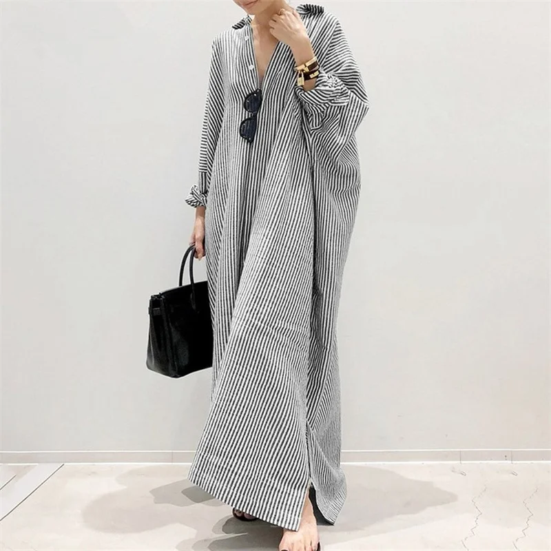 Elegante Office Commuter Strip - Longline Cardigan Knit recensie en prijs