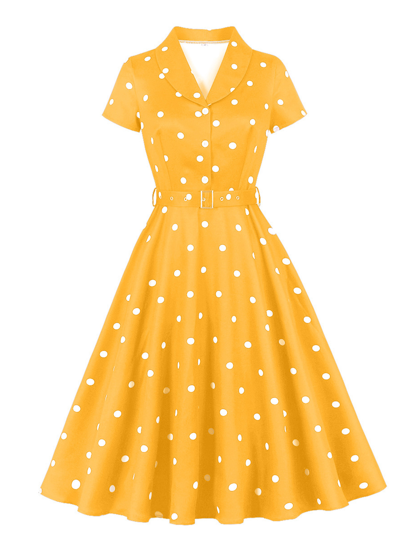 Tonval Turn-Down Kraag Polka D - Women'S Fashion Of The 50S recensie en prijs