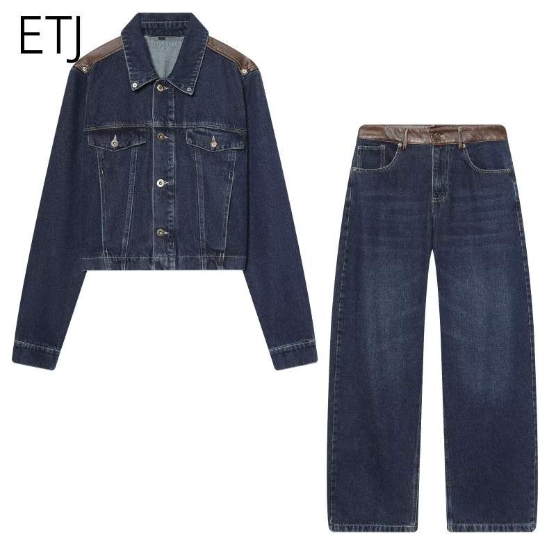 ETJ Dames Denim Jack & Jeans S - Women'S Fashion Leather Jacket recensie en prijs