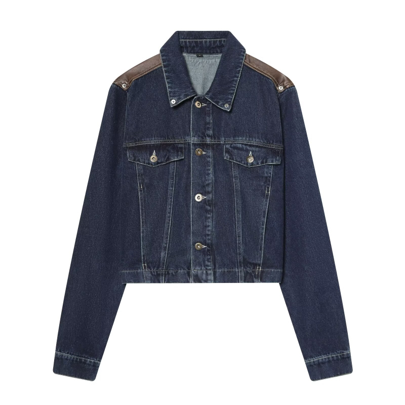 ETJ Dames Denim Jack & Jeans S - Women'S Fashion Leather Jacket recensie en prijs