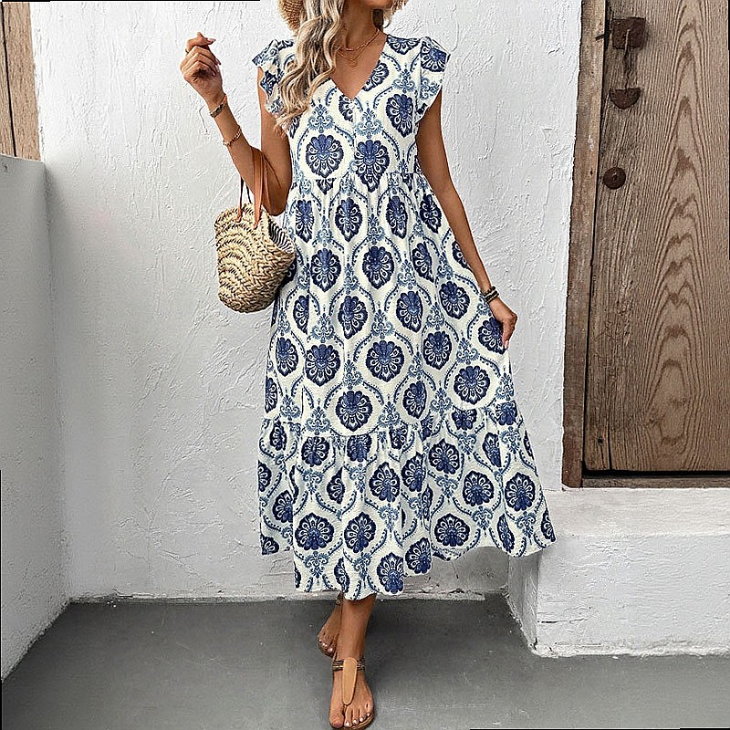 Zomerjurk met print voor dames - Maxi Dress Boho recensie en prijs
