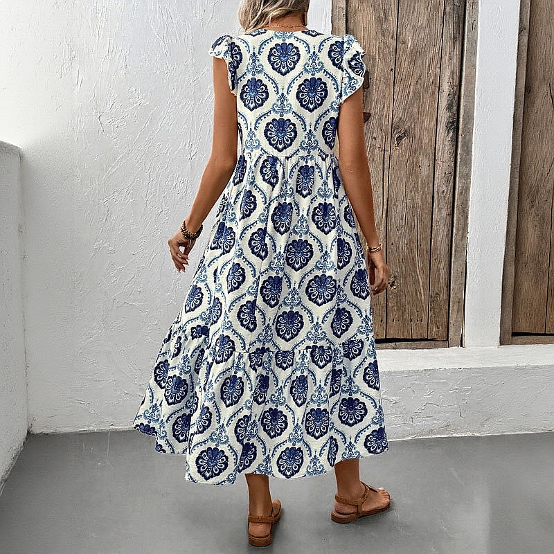 Zomerjurk met print voor dames - Maxi Dress Boho recensie en prijs