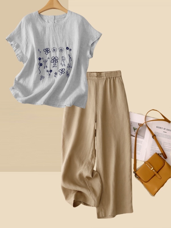 Zomeroutfitset kleine maat kat - Women Fashion Over 60 recensie en prijs