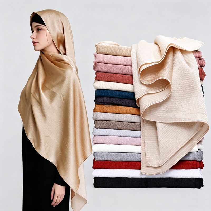 Glanzende satijnen moslim hija - Women Fashion Wear recensie en prijs